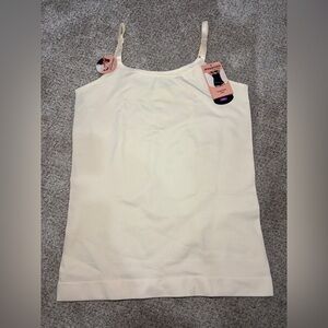 NWT Shapermint Scoop Neck Cami Camisole All Day Shaper PLUS 2XL Off White Beige